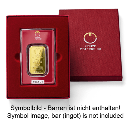 Barrenverpackung 20 Gramm Goldbarren